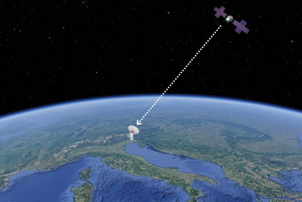 How does a ground station for space communications work?