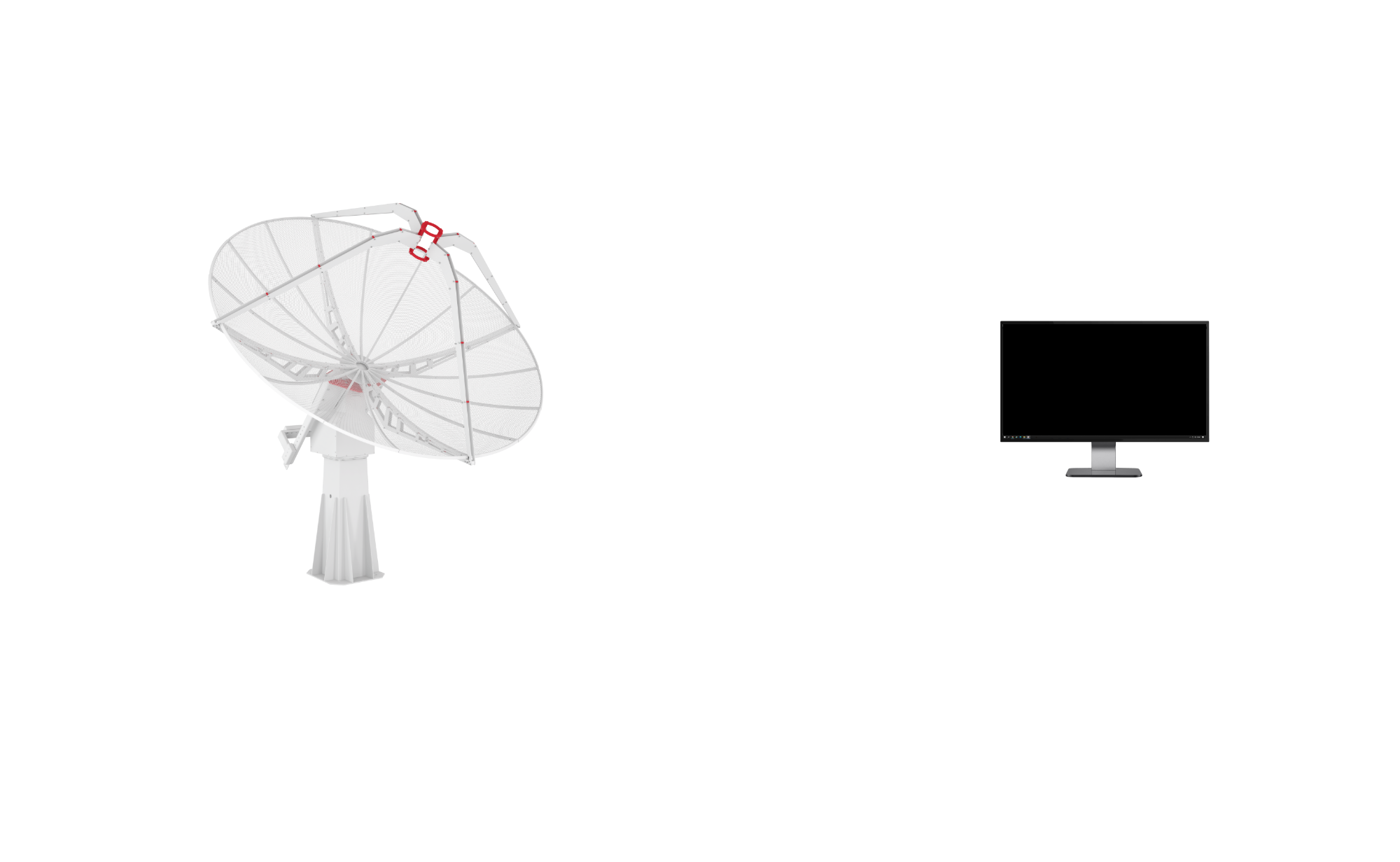 INTREPID 300-5 3.0M ground station antenna system for L/S-band