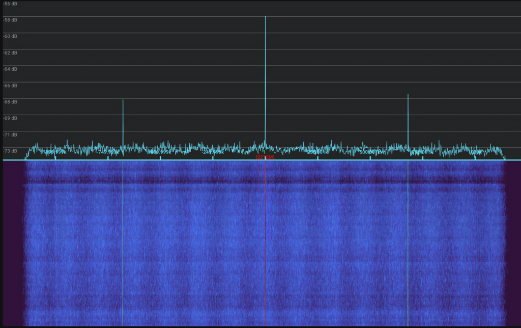 SLIM lander radio signal from the Moon surface captured with INTREPID 500-12 5.0m ground station for S/X-band