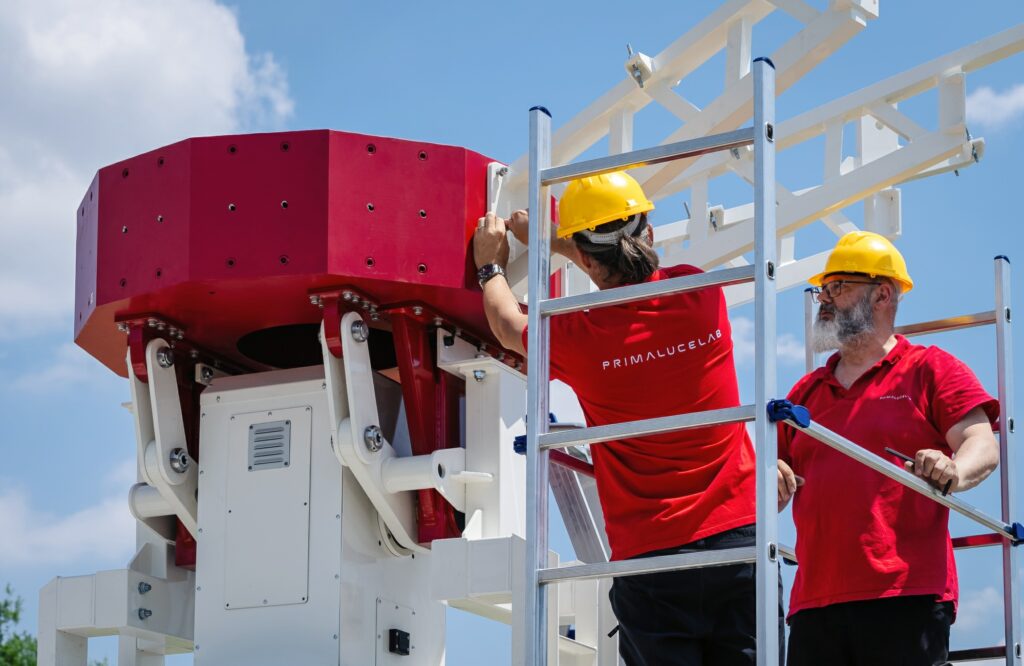 INTREPID 500-12 5.0m ground station antenna system installed in Polo Tecnologico Alto Adriatico, Italy